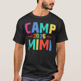 Camp Vintage Mimi 2026 Grandma Camp Camping T-Shirt
