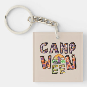 Camp Ween Halloween Camper Design Keychain