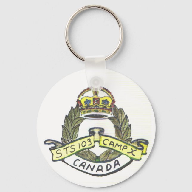 Camp-X Crest Keychain (Front)
