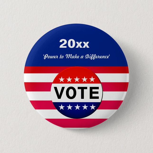 Campaiging Vote Power Button (Front)