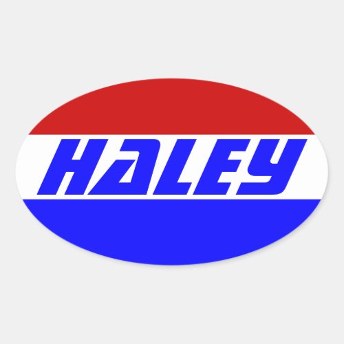 Campaign 2024 election Next President Nikki Haley  Oval Sticker