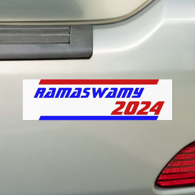 Campaign 2024 election next President V RAMASWAMY Bumper Sticker (On Car)