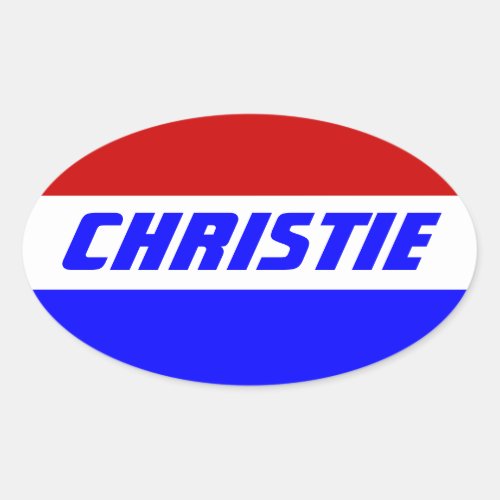 Campaign 2024 election President CHRIS CHRISTIE Oval Sticker
