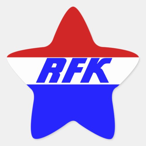 Campaign 2024 election President RFK JR Kennedy  Star Sticker