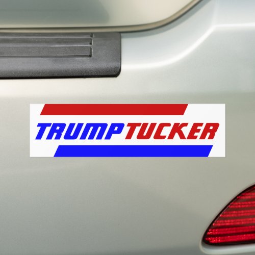Campaign 2024 election President TRUMP  TUCKER Bumper Sticker