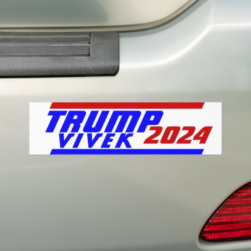 Campaign 2024 election President TRUMP VIVEK vote Bumper Sticker