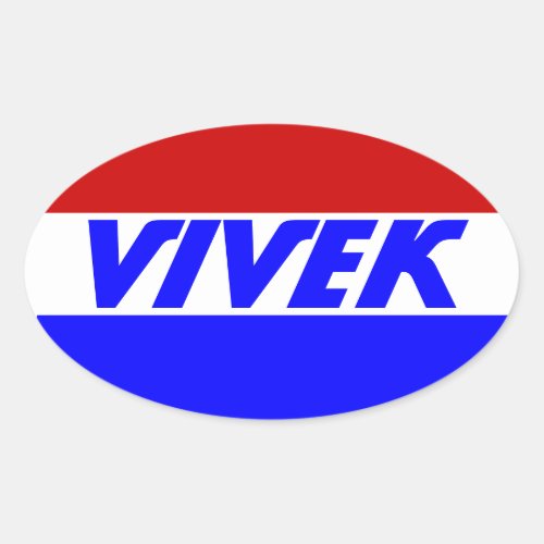 Campaign 2024 election President Vivek Ramaswamy Oval Sticker