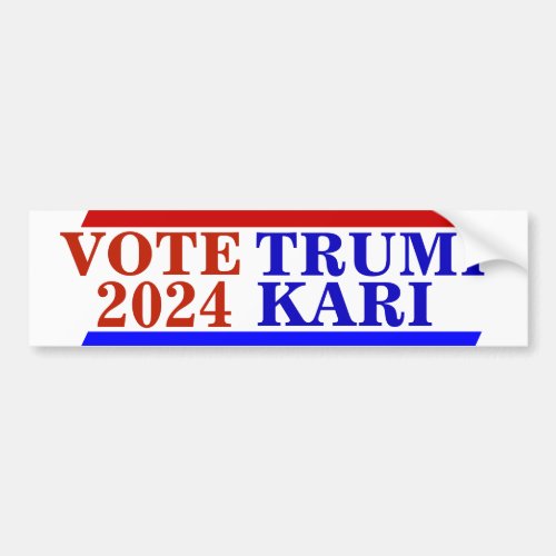 Campaign 2024 President TRUMP KARI LAKE vote Bumper Sticker