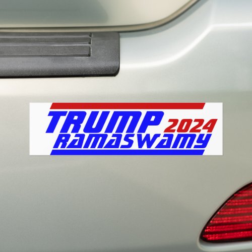Campaign 2024 President TRUMP VIVEK RAMASWAMY vote Bumper Sticker