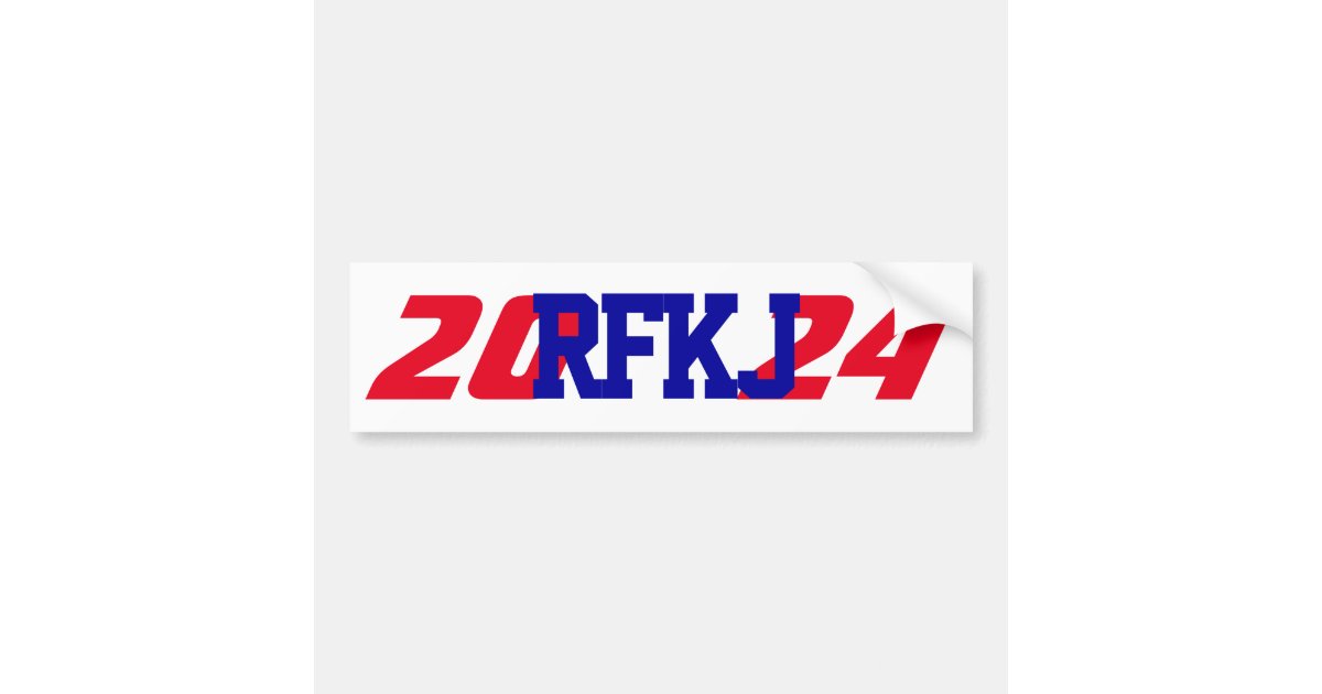 Campaign 2024 Robert Kennedy Jr RFKJ President Bumper Sticker Zazzle