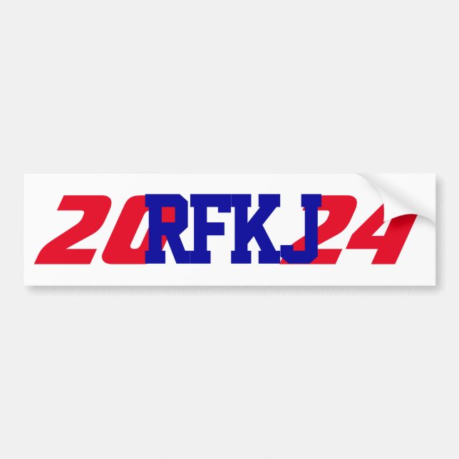 Campaign 2024 Robert Kennedy Jr RFKJ President Bumper Sticker (Front)