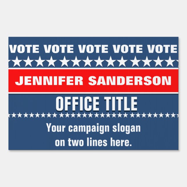 Campaign Election Template Sign (Front)
