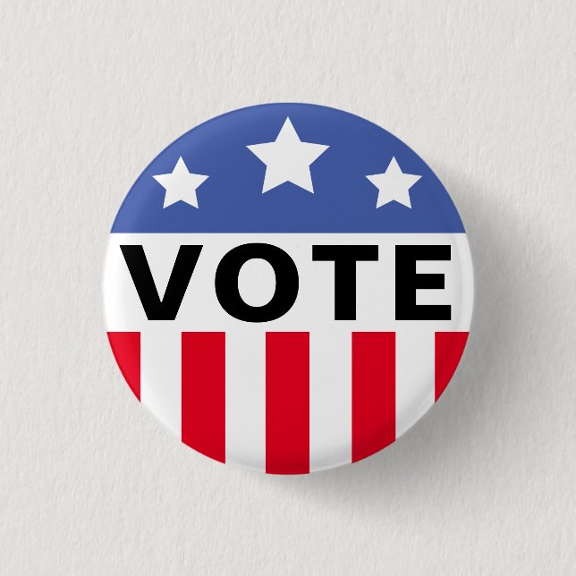 Campaign Election Vote Template Button (Front)