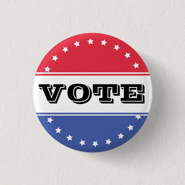 Campaign Election Vote Template Button (Front)