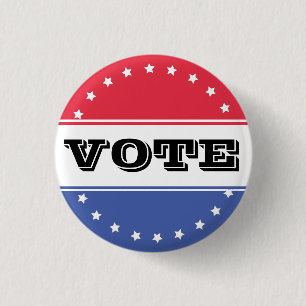 Campaign Election Vote Template Button
