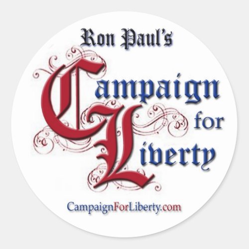 Campaign For Liberty Lapel Sticker RON PAUL