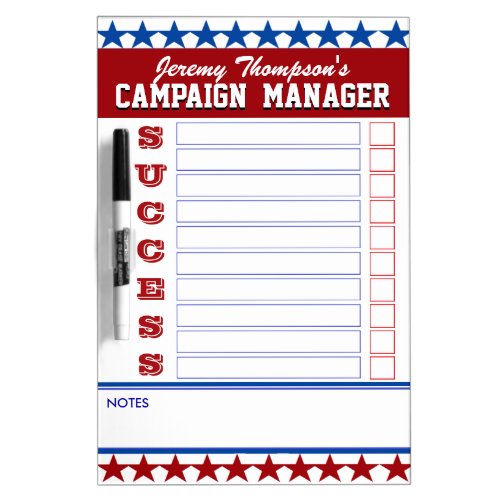 Campaign Manager Checklist Dry_Erase Board