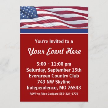Campaign Party Invitation Template by campaigncentral at Zazzle