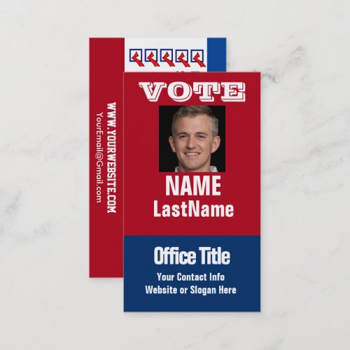 Campaign Political Template Business Card