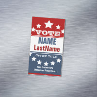 Campaign Business Card Magnets  Political Business Card Magnets