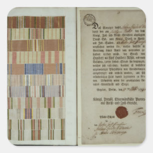 Campaign ribbons and record of duty square sticker