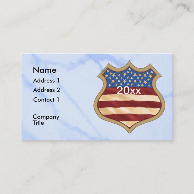 Campaign Shield  Business Card (Front)