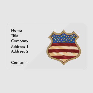 Campaign Shield Clear Business Cards