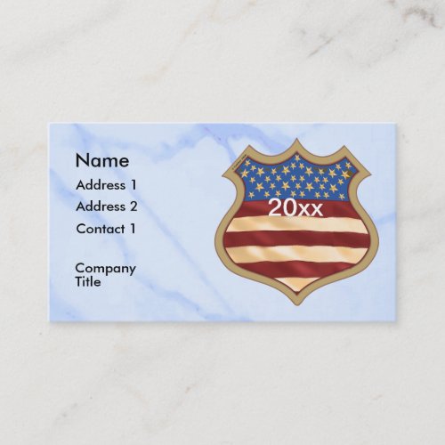 Campaign Shield revised custom name  Business Card