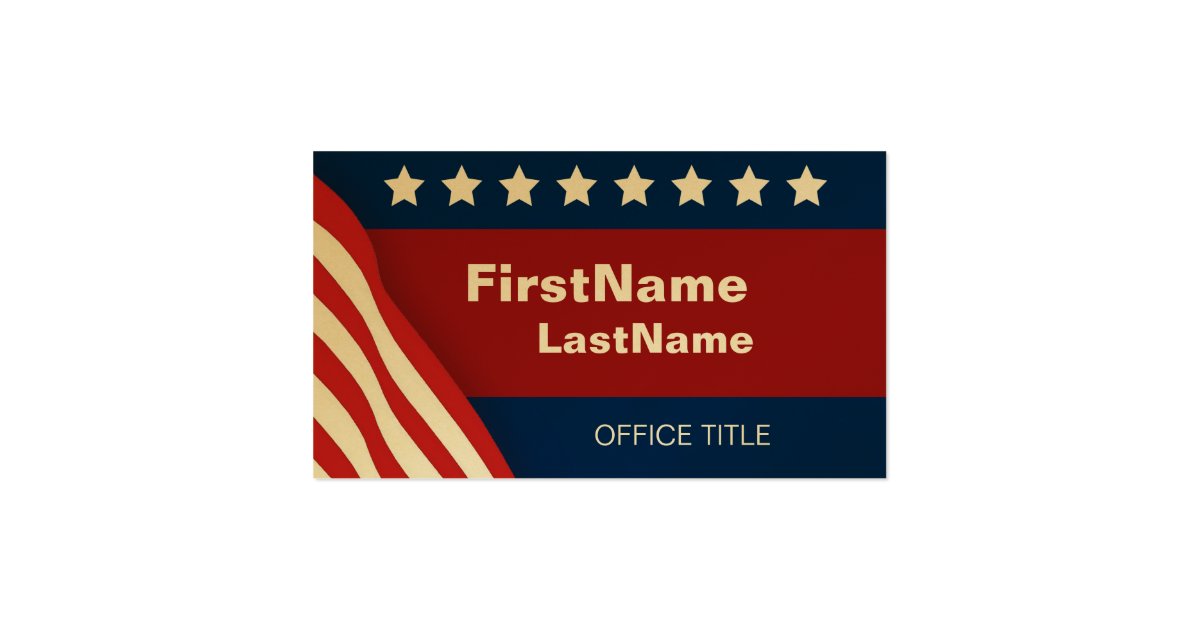 Campaign Template Business Card | Zazzle