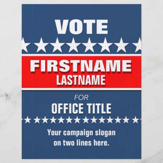 Campaign Template Custom Flyer | Zazzle.com