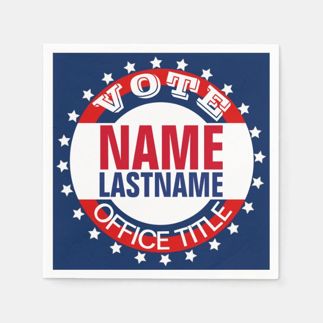 Campaign Template Custom Napkins (Front)