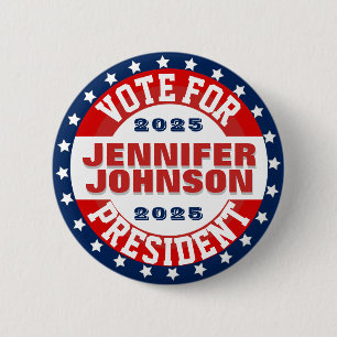 Campaign Template Custom Patriotic Button