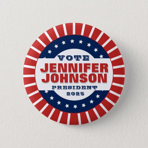 Campaign Template Custom Patriotic Button
