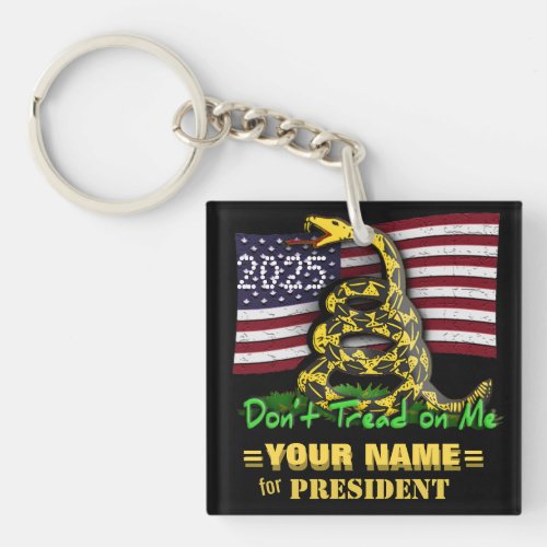 Campaign Template Dont Tread on Me Keychain