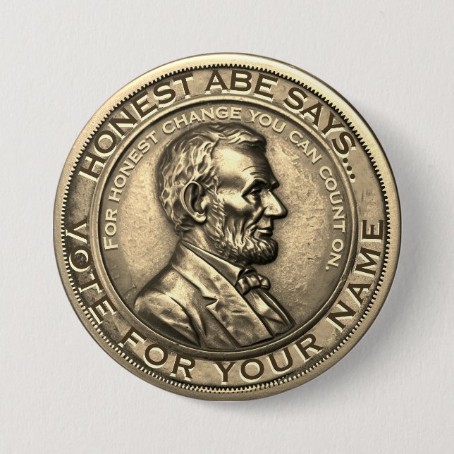 Campaign Template Fun Memorable Button (Front)