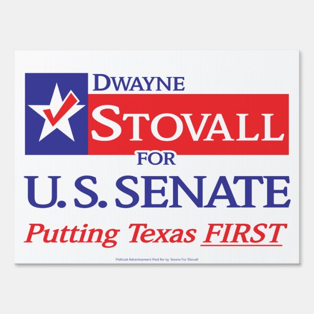 Campaign Yard Sign (Back)