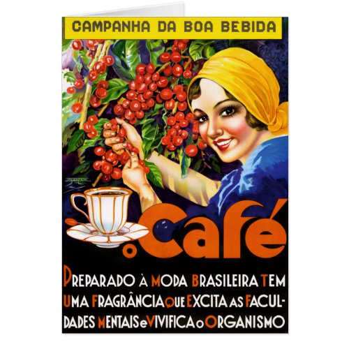 Campanha Da Boa Bebida Coffee Vintage Ad Poster