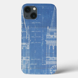 Campanile Blueprint iPhone 13 Case