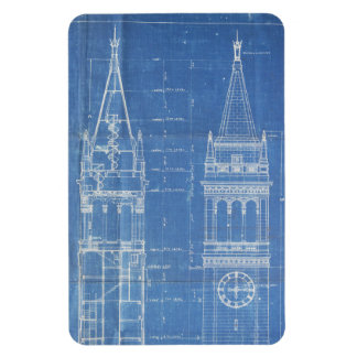 Campanile Blueprint Magnet