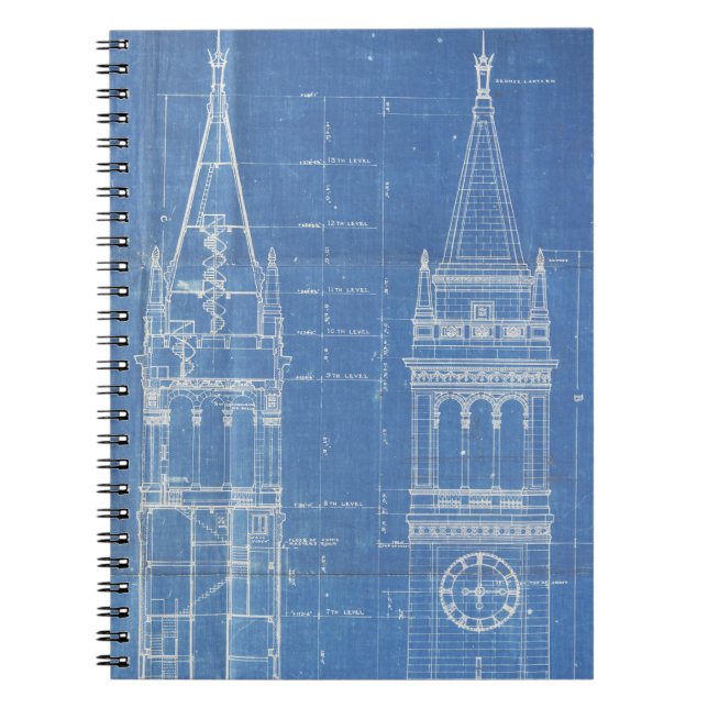 Campanile Blueprint Notebook (Front)