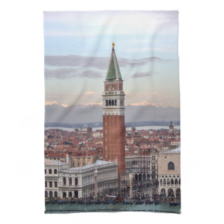 Campanile di San Marco, Venice Italy Kitchen Towel