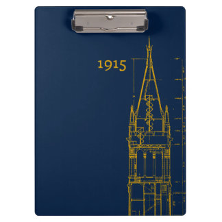 Campanile Interior Blueprint Clipboard