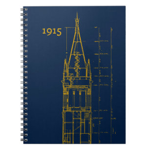 Campanile Interior Blueprint Notebook