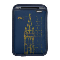 Campanile Interior Blueprint Sleeve For iPad Mini