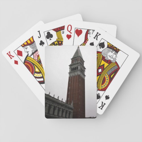 Campanile Piazza San Marco Poker Cards