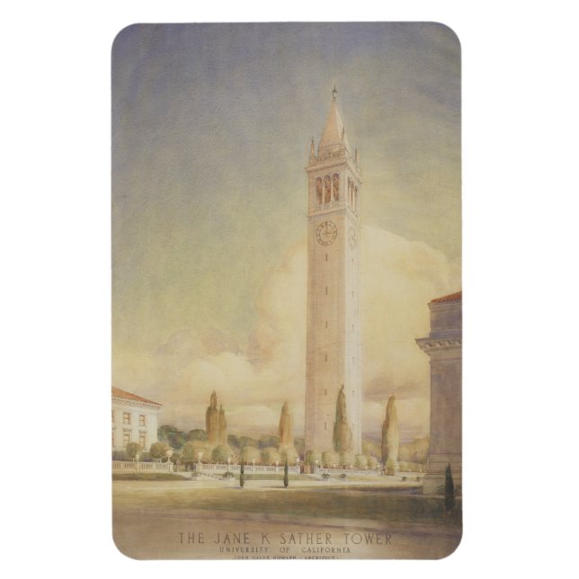 Campanile Rendering Magnet (Vertical)
