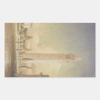 Campanile Rendering Rectangular Sticker