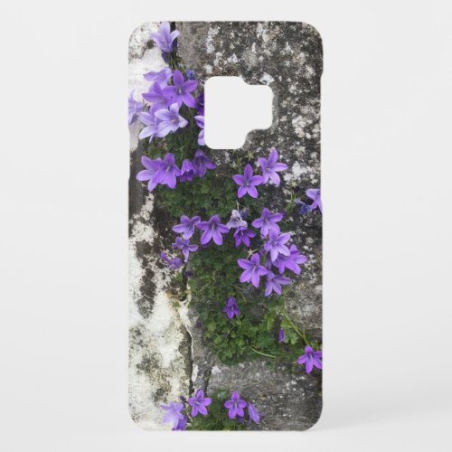 Campanula Flowers Growing on a Wall Case_Mate Samsung Galaxy S9 Case