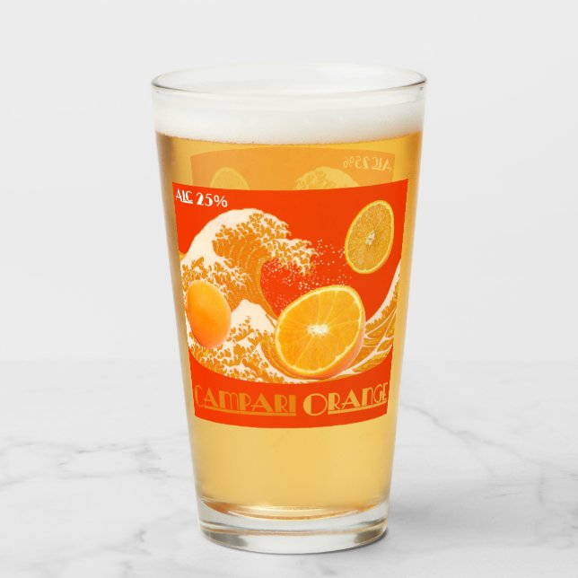 Campari Orenge Glass (Front Filled)