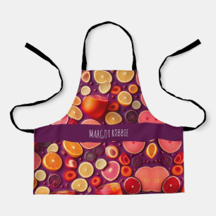 Campari Soda Orange Pattern Apron